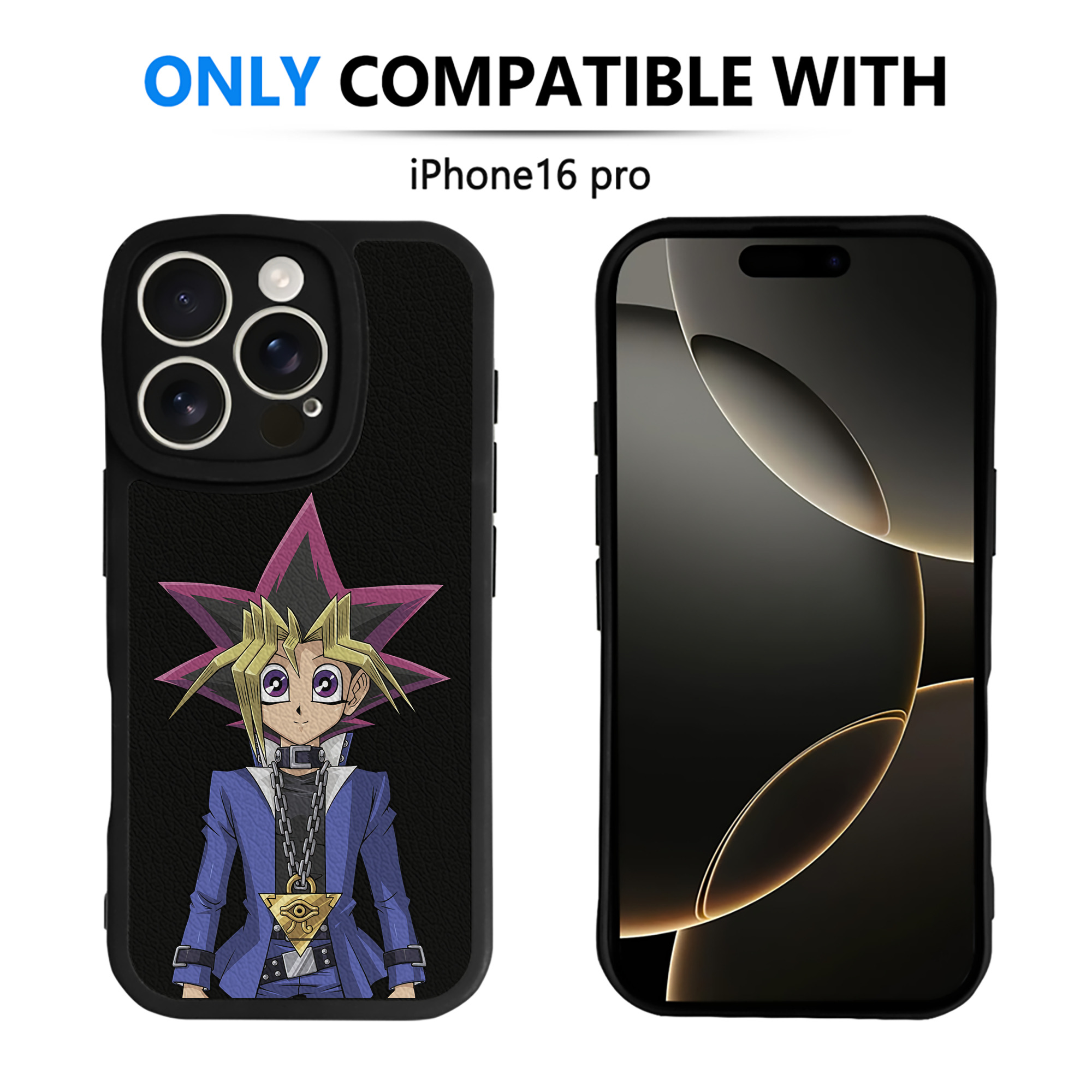 遊☆戯☆王 Yu-Gi-Oh! 【iPhone 16シリーズ対応】シリコンスマホケース（レザー調） 材質：シリコン